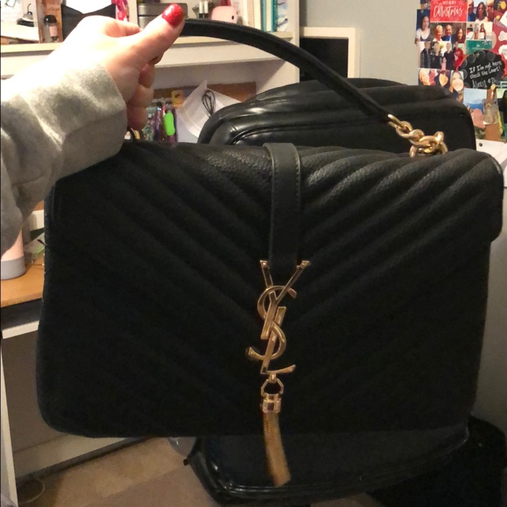 Black and gold bag